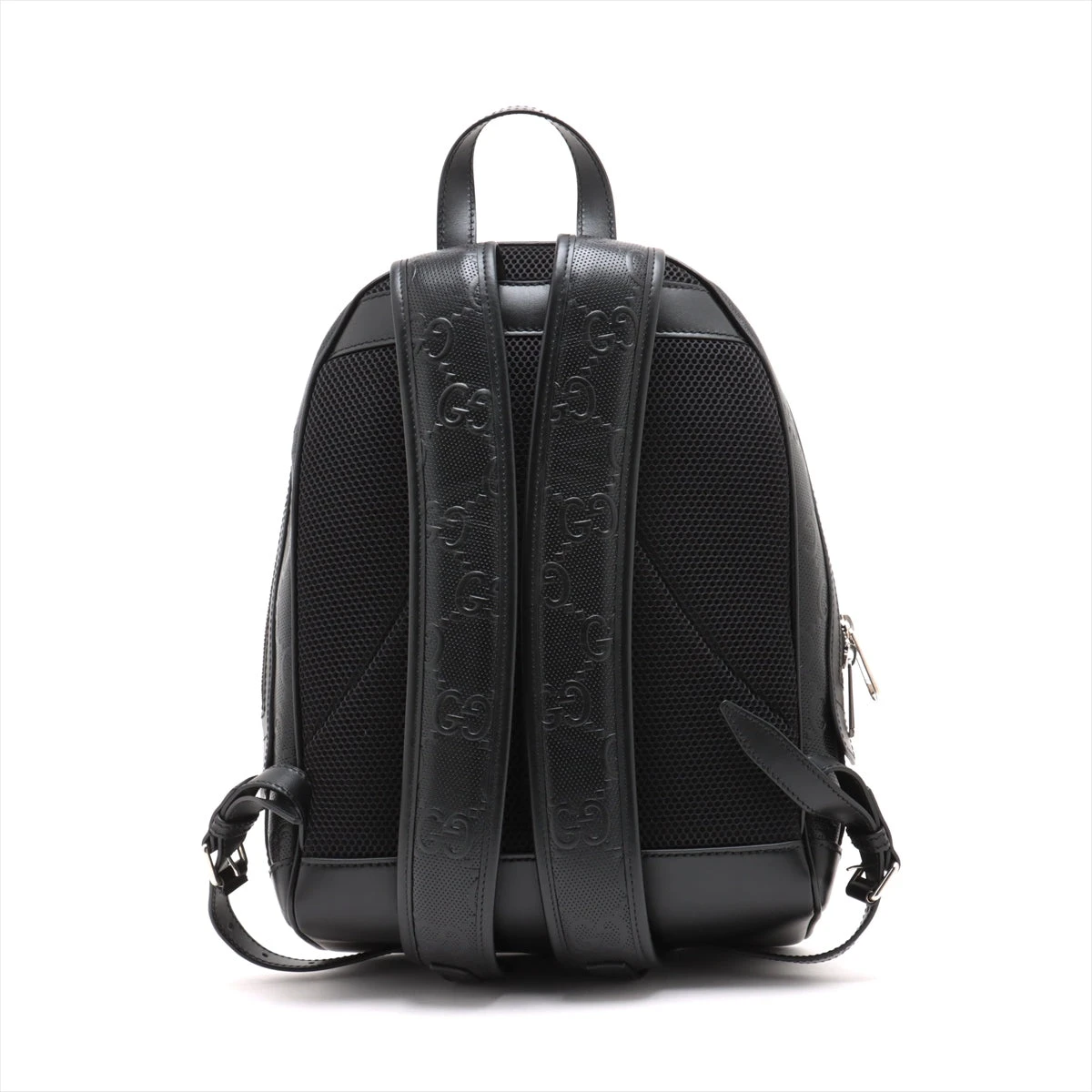 GUCCI エンボス加工レザーリュック ブラック GUCCI - グッチ GGエンボス バックパック GGエンボス レザー
