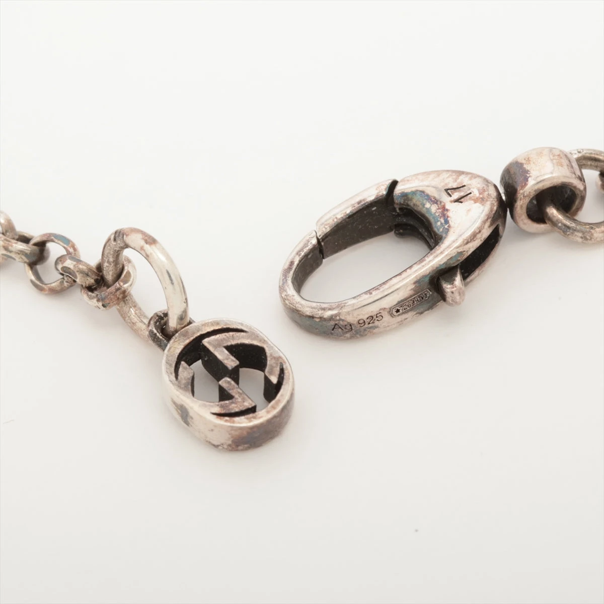 GUCCI　ダブルG　マーモント　アラベスク　チェーンブレスレット　925 GUCCIダブルGマーモントアラベスクチェーンブレスレット925