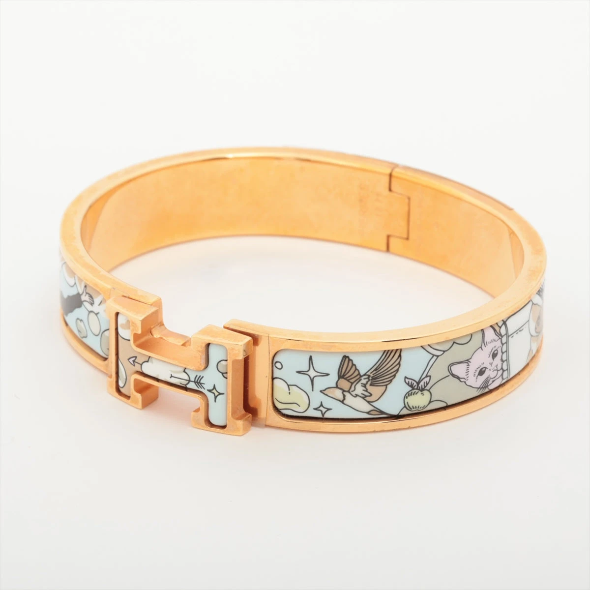 エルメス Hバングル クリックH バングル GP ゴールド A3292808｜中古