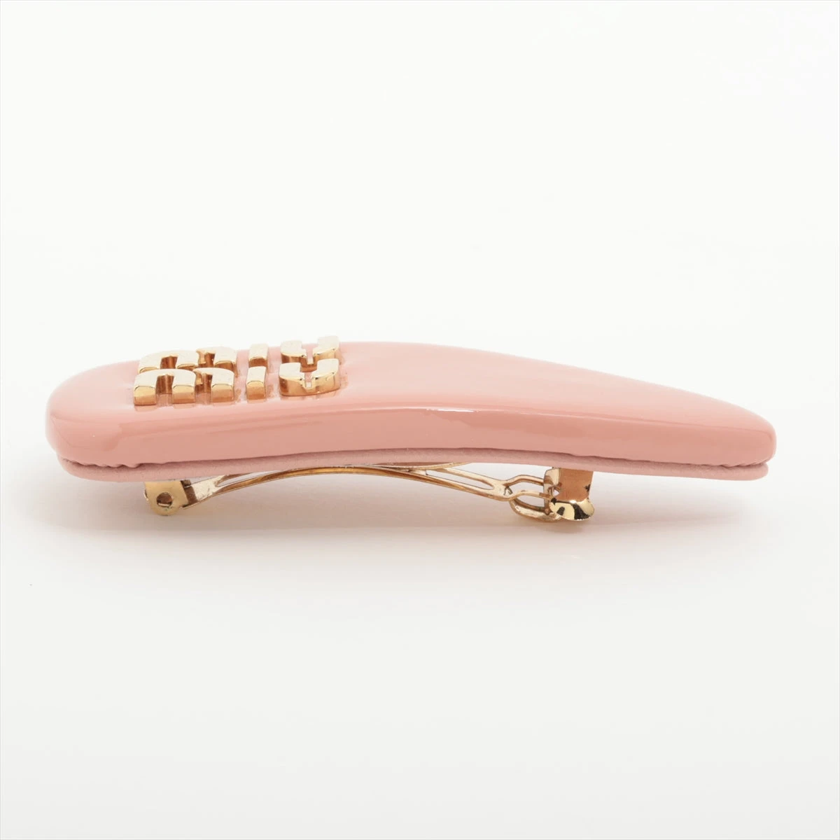 ミュウミュウ ヘアピン GP ゴールド×ピンク A3297965｜中古ブランド品 