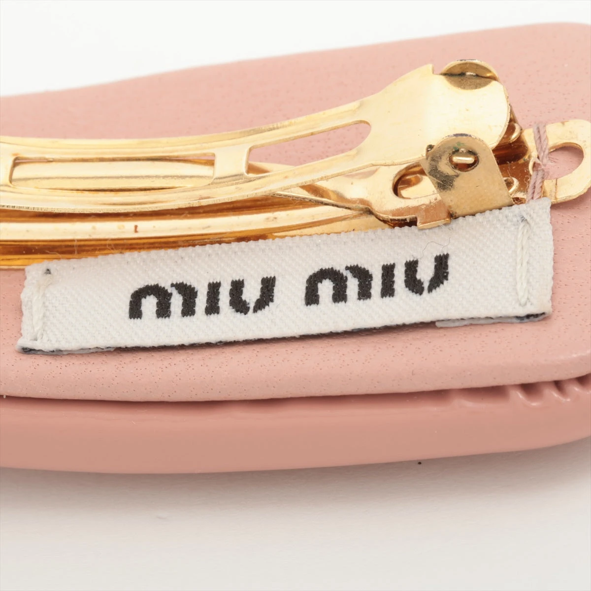 miu miu ヘアピン ピンク ゴールド