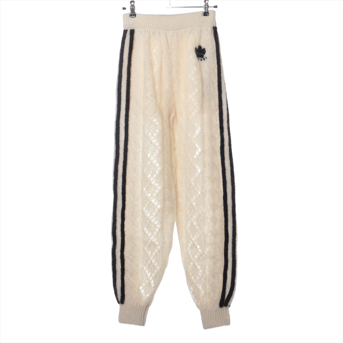 グッチ×アディダス モヘヤ ニットパンツ XS レディース ホワイト