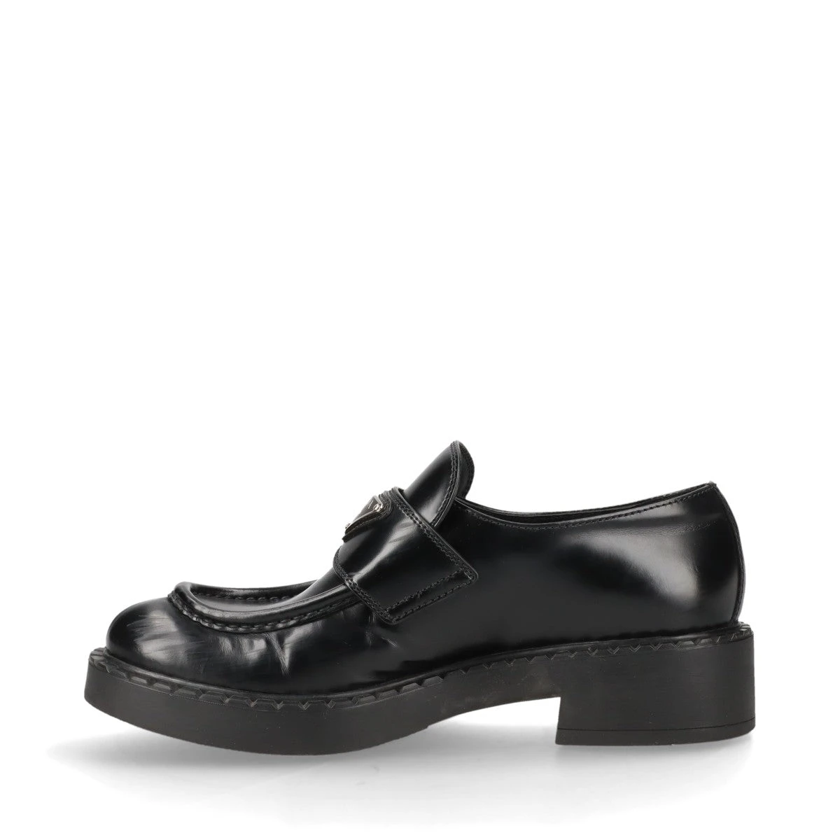 PRADA - PRADAプラダ エナメル ローファー パンプス 37.5黒の