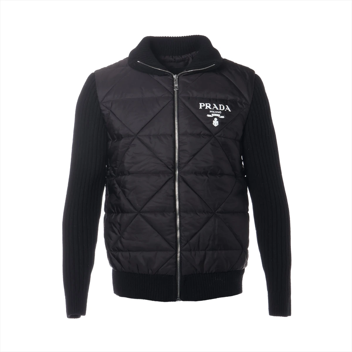 PRADA フード付きナイロンジャケット 46 prada フーディー ナイロン