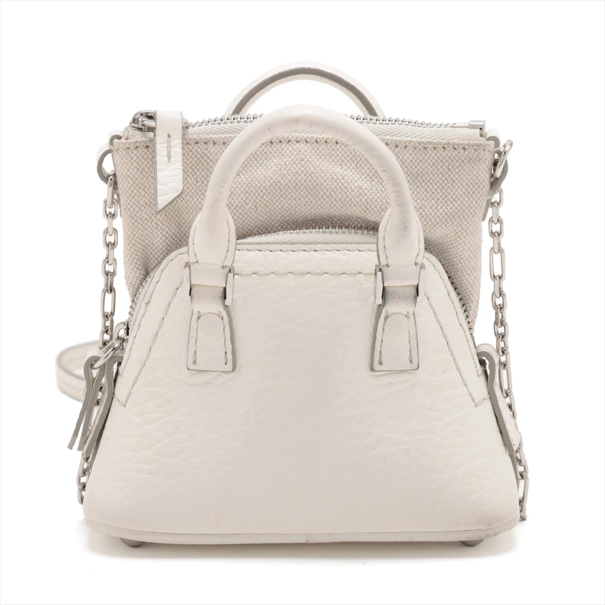 メゾンマルジェラ　5ac ベビー　ホワイト ☆送料関税込☆MAISON MARGIELA 5AC ベビー ショルダーバッグ