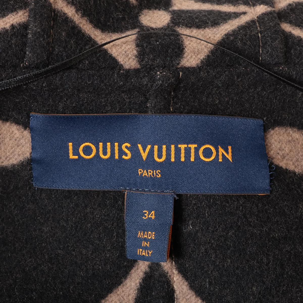 Louis Vuitton ウールコート 34 ベージュ・ブラック