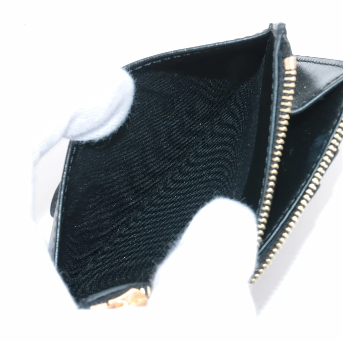 セリーヌ トリオンフ レザー フラグメントケース ブラック A3301775