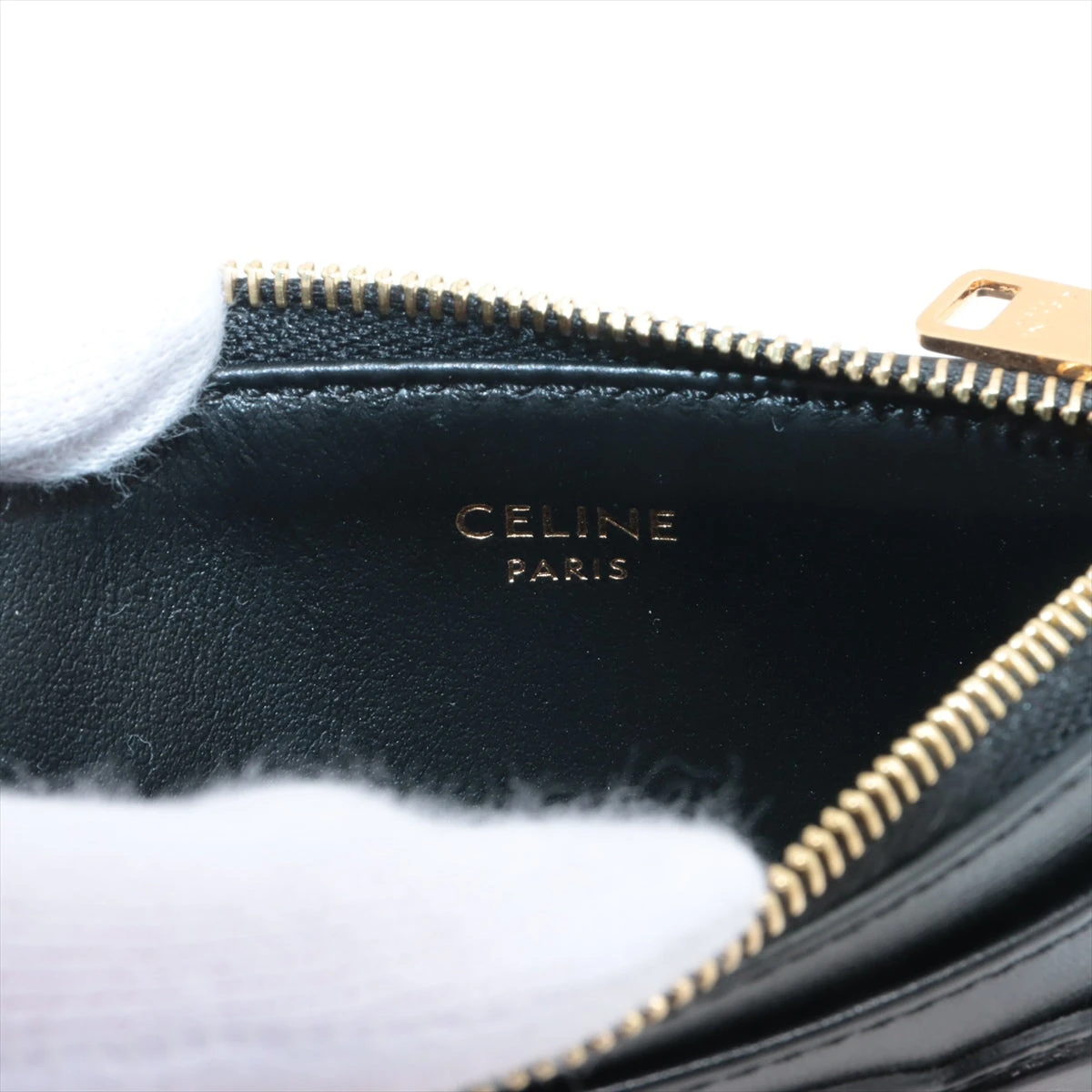 【CELINE】セリーヌ トリオンフ レザー製フラグメントケース CELINE セリーヌ トリオンフ コインケース フラグメントケース
