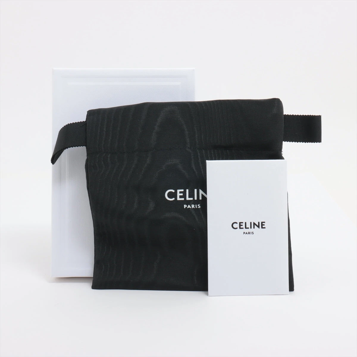 送料関税込◇CELINE レザー フラグメントケース セリーヌ トリオンフ レザー フラグメントケース ブラック