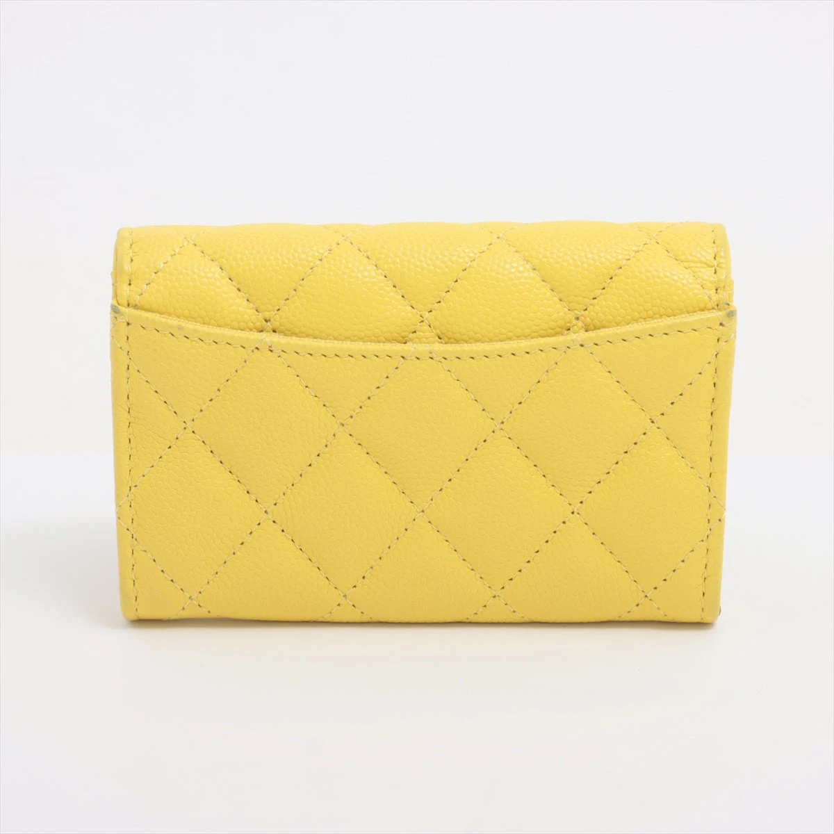 CHANEL イエロー キーケース キルティング