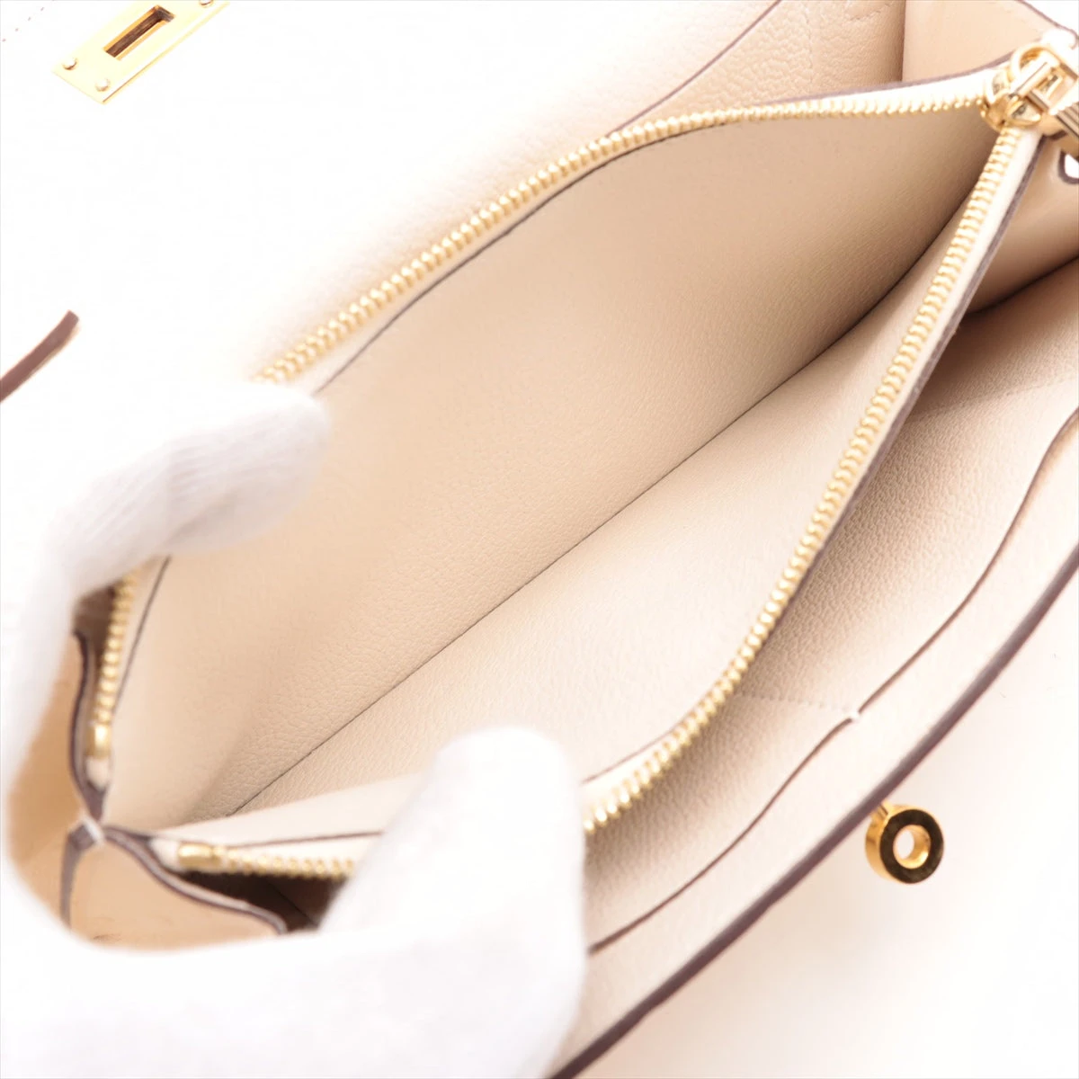 エルメス ケリーコンパクトウォレット ゴールド/ゴールド金具 エルメス 未使用品 ケリー ポケット コンパクト ゴールド金具