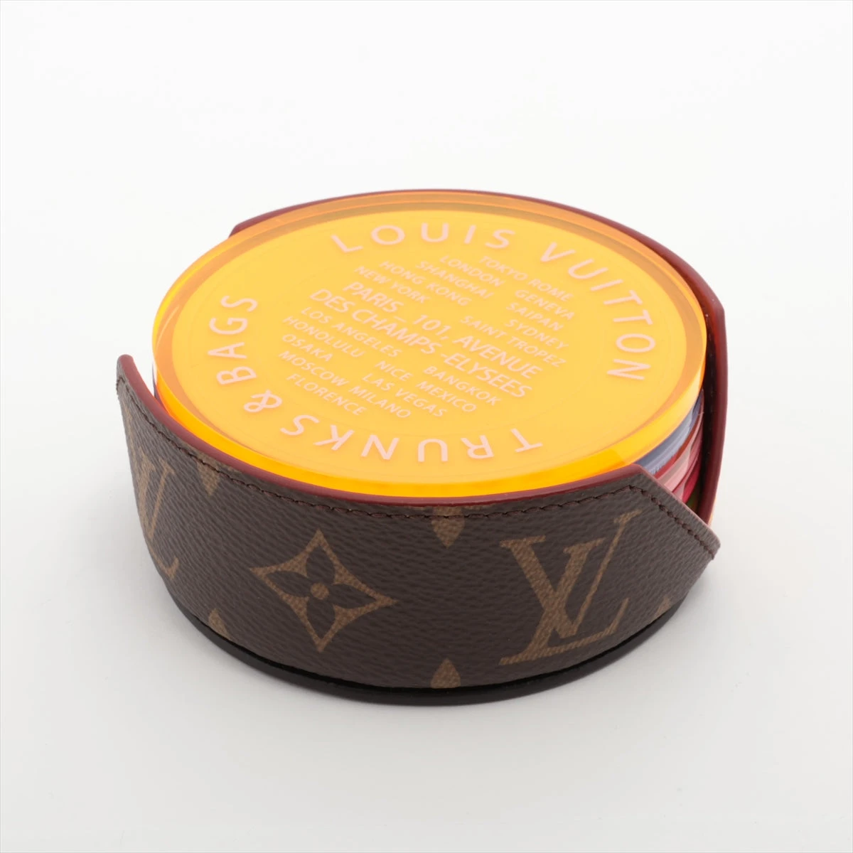 ルイヴィトン LOUIS VUITTON 小物 プラスチック ダークブラウン アロマキャンドル/ノベルティ/VIP顧客限定 - 美品 ルイヴィトン LOUIS VUITTON キーホルダー ビジューサック モザイク