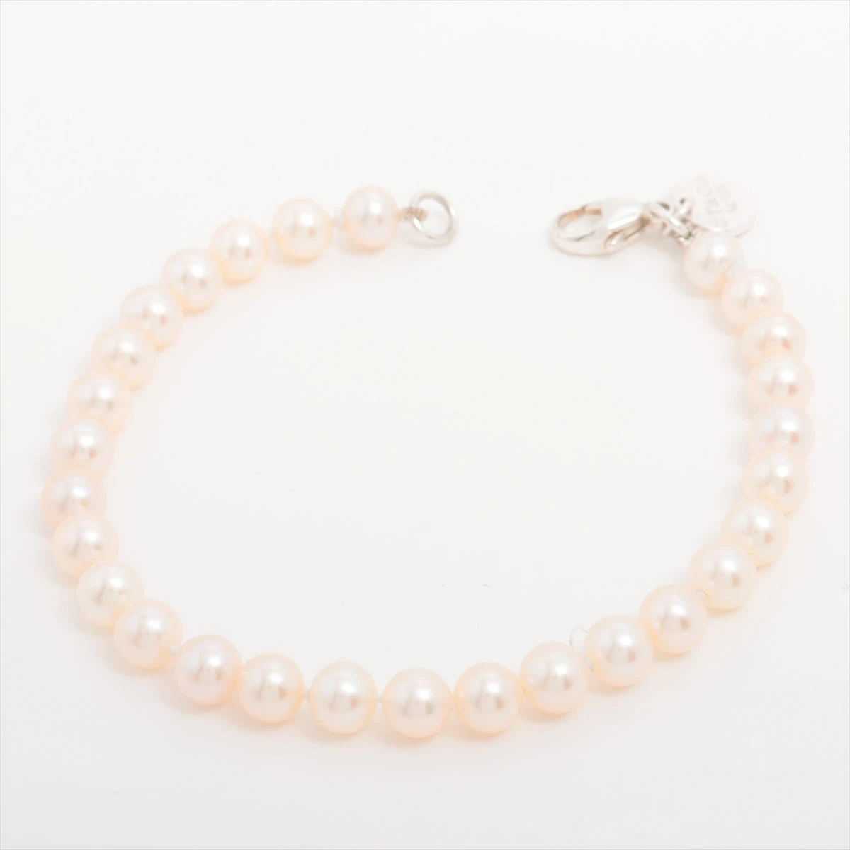 ティファニー ブレスレット 925×パール 8.4g シルバー×ホワイト