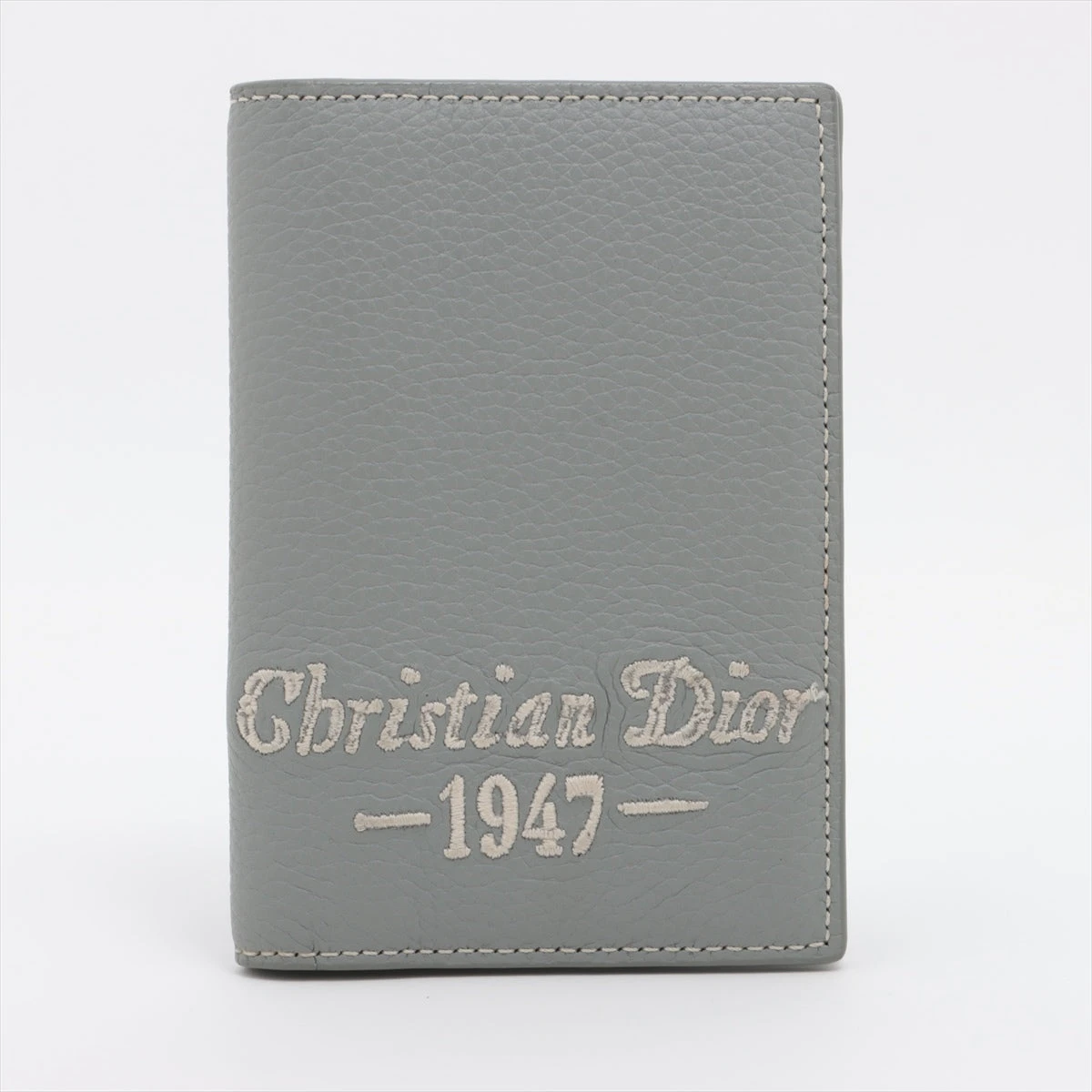 ディオール CD1947 レザー カードケース グレー A3308642|中古 ディオール CD1947 レザー カードケース グレー A3308642|中古