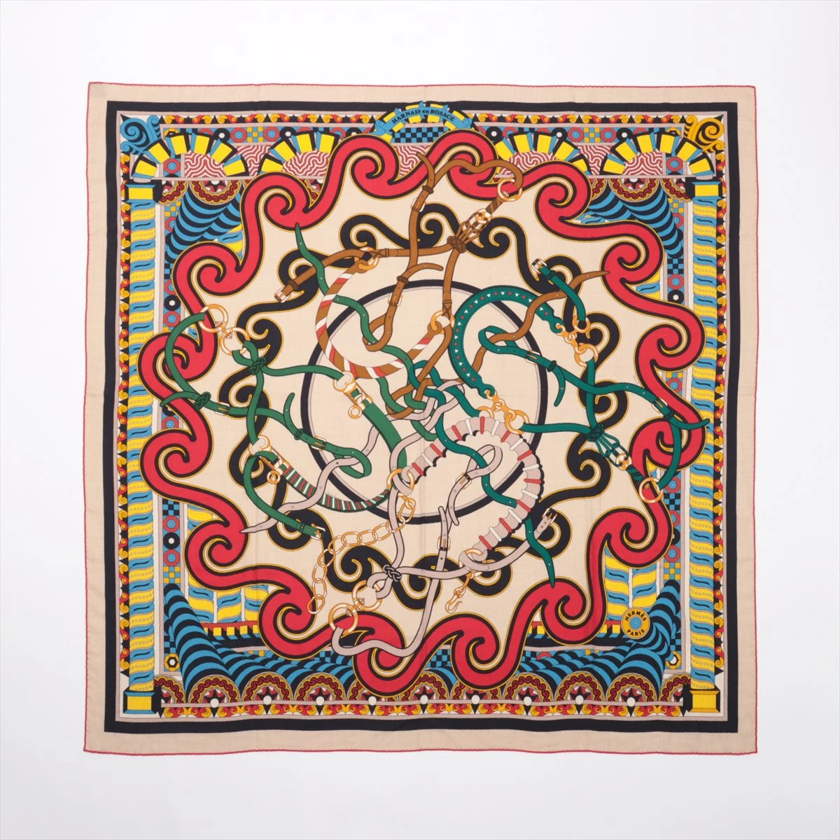 HERMES エルメス カレジェアン ハーネスのバラ窓 エルメス カレジェアン Harnais en Rosace ハーネスの薔薇窓