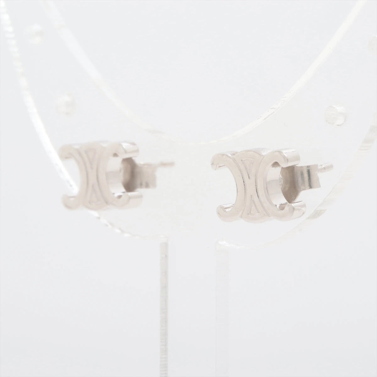 CELINE トリオンフ ピアス 両耳 シルバー