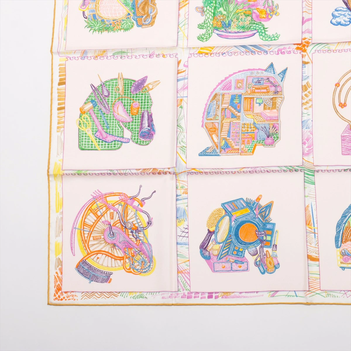 エルメス カレ90 Chevaloscope シュヴァロスコープ スカーフ シルク