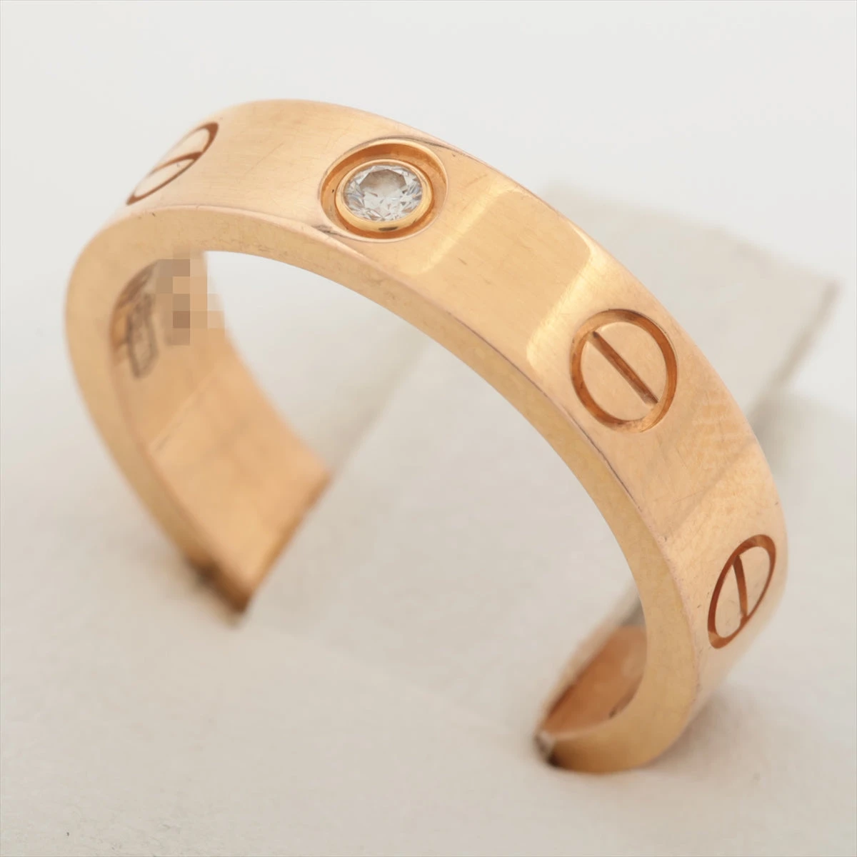 カルティエ ミニラブ 1P ダイヤ リング 750(PG) 4.4g 48 CRB4050748  