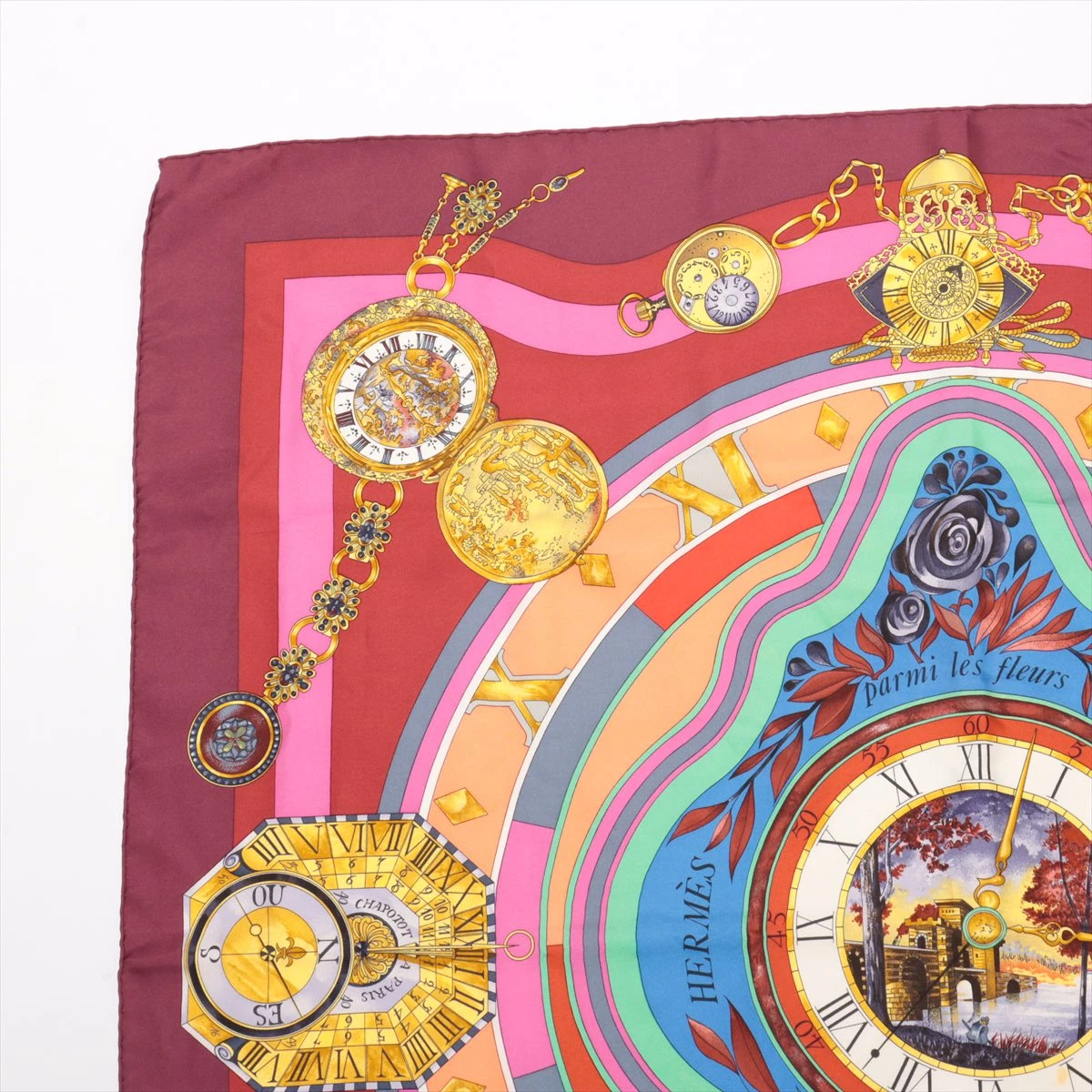 セール！エルメス HERMES スカーフ カレ90 時の輪舞 タグあり セール