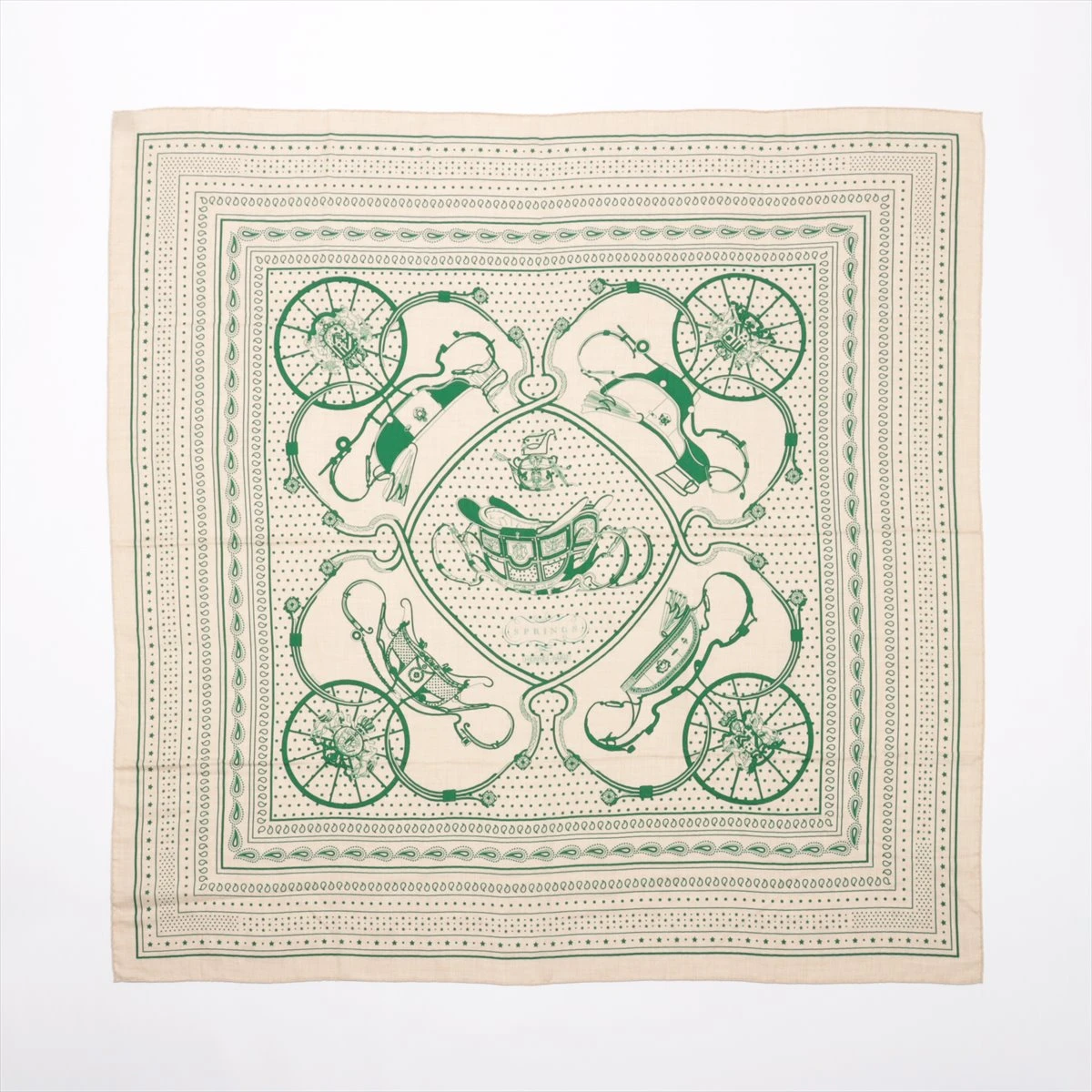 エルメス カレジェアン SPRINGS スプリングス ショール カシミヤ