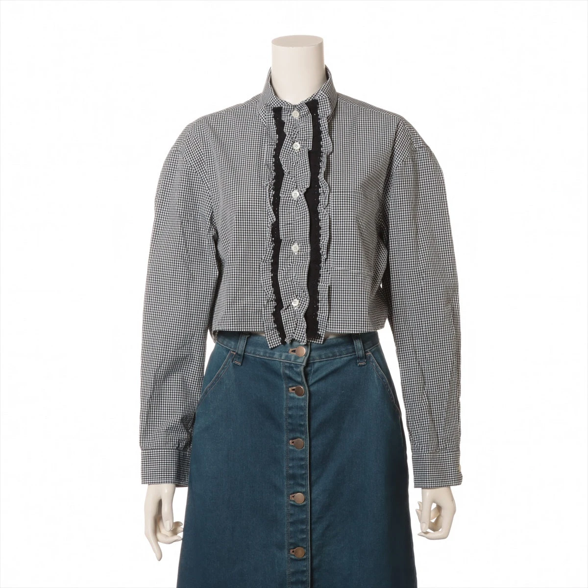 PRADA - PRADA 22ss クロップドシャツ フリルの通販 by ken's