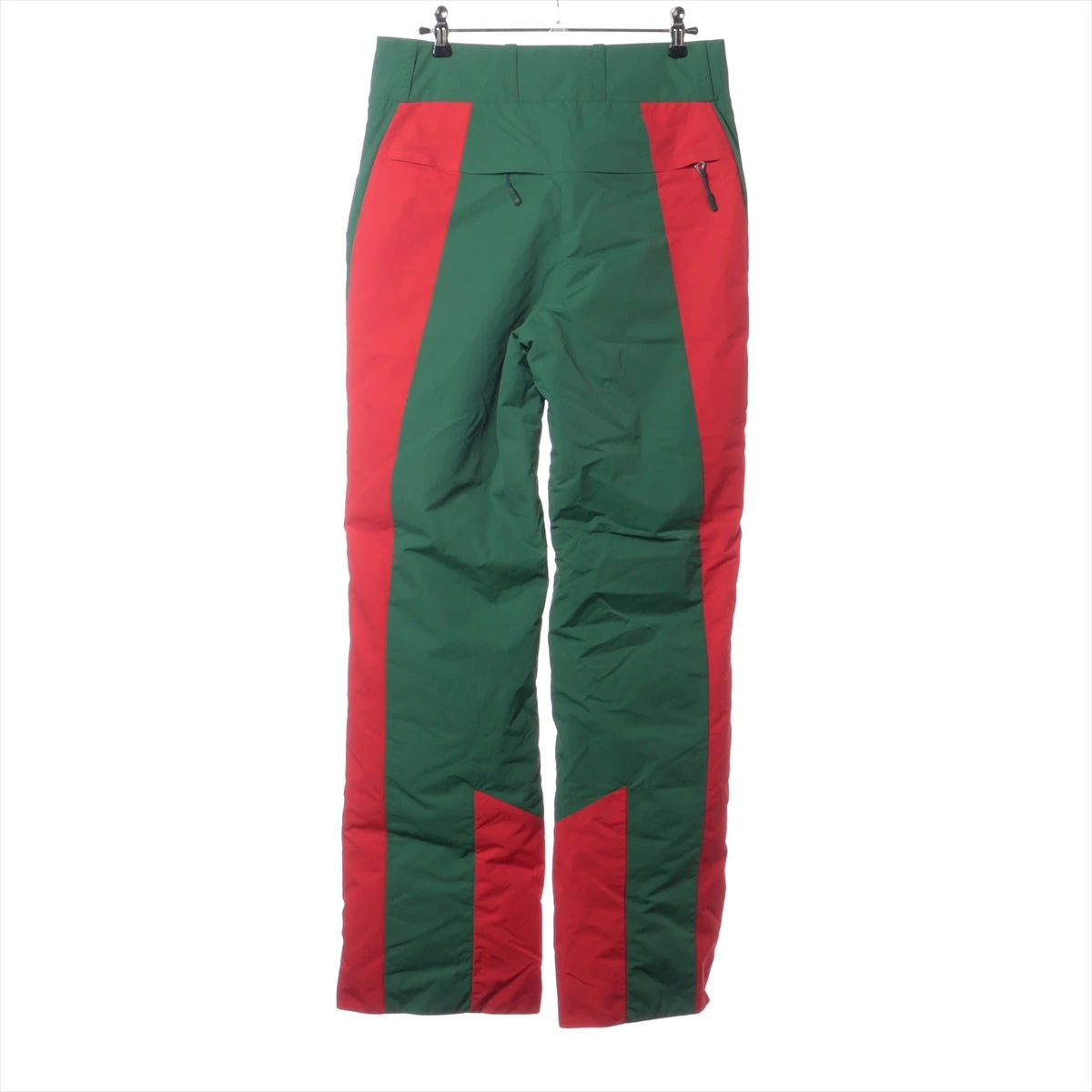 グッチ×ノースフェイスコラボナイロンパンツグリーン/レッド国内正規品