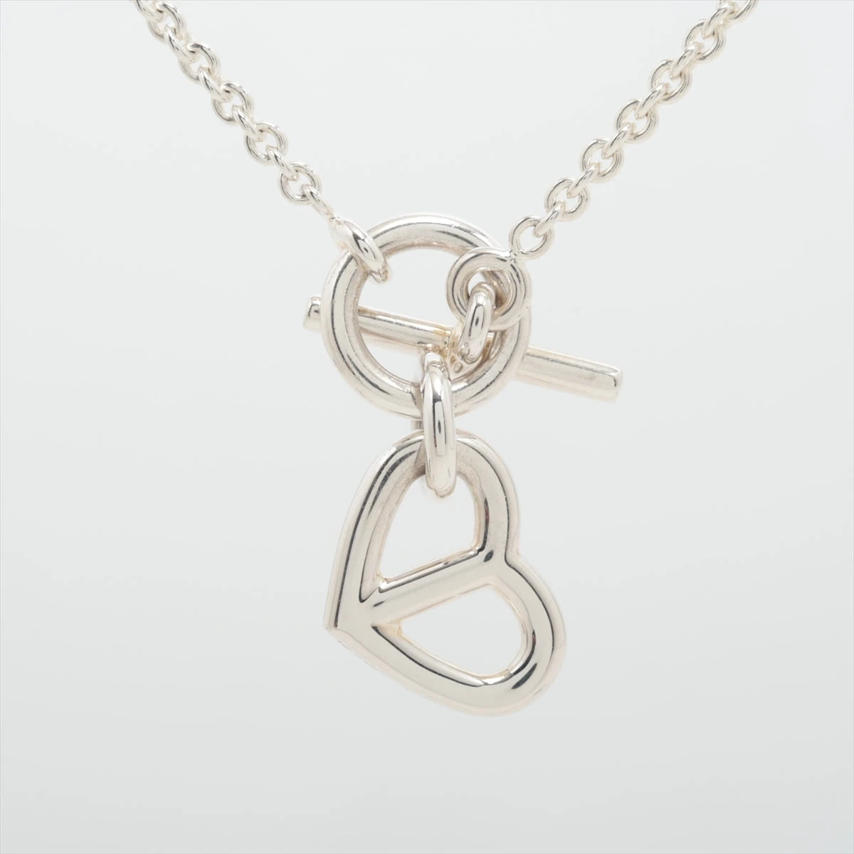 HERMES エルメス ネックレス シェーヌダンクル ハート アミュレット