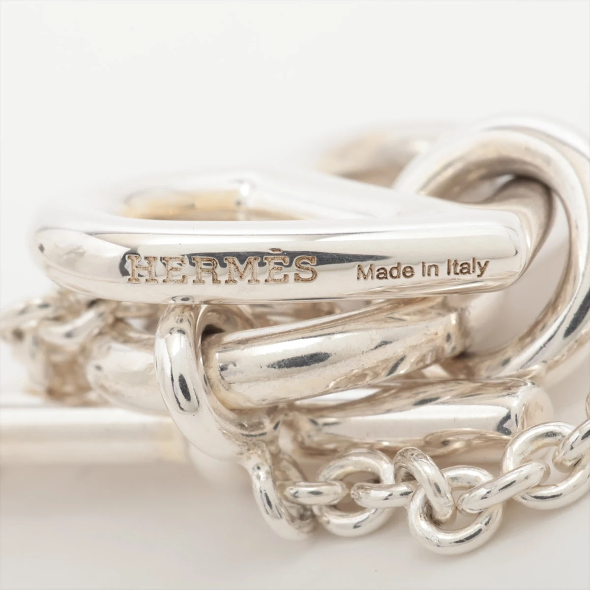 エルメス シェーヌダンクル アミュレット ハート ネックレス 925 9.3g