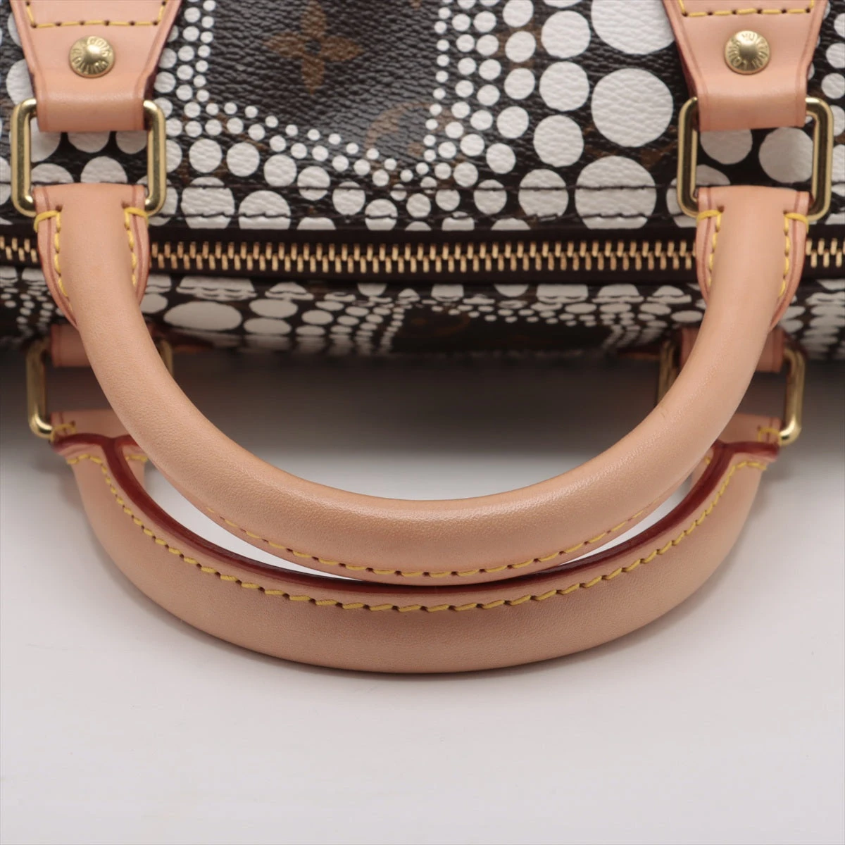 ヴィトン×草間彌生 モノグラムタウン スピーディ30 M40690 ブラウン