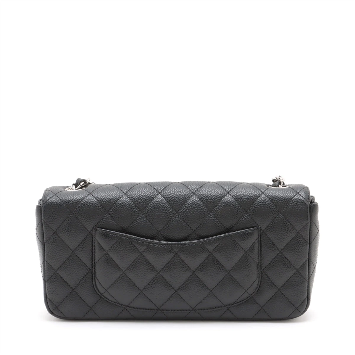 CHANEL マトラッセ　キャビアスキン　シルバー　シングルフラップ シャネル マトラッセ キャビアスキン シングルフラップ シングル