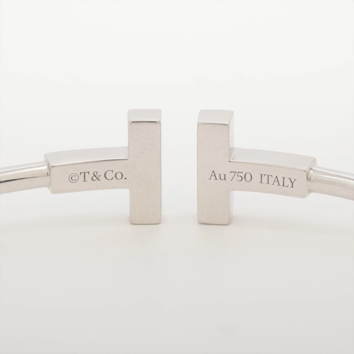 ティファニー Tワイヤー ダイヤ ターコイズ ブレスレット 750(WG) 8.6g