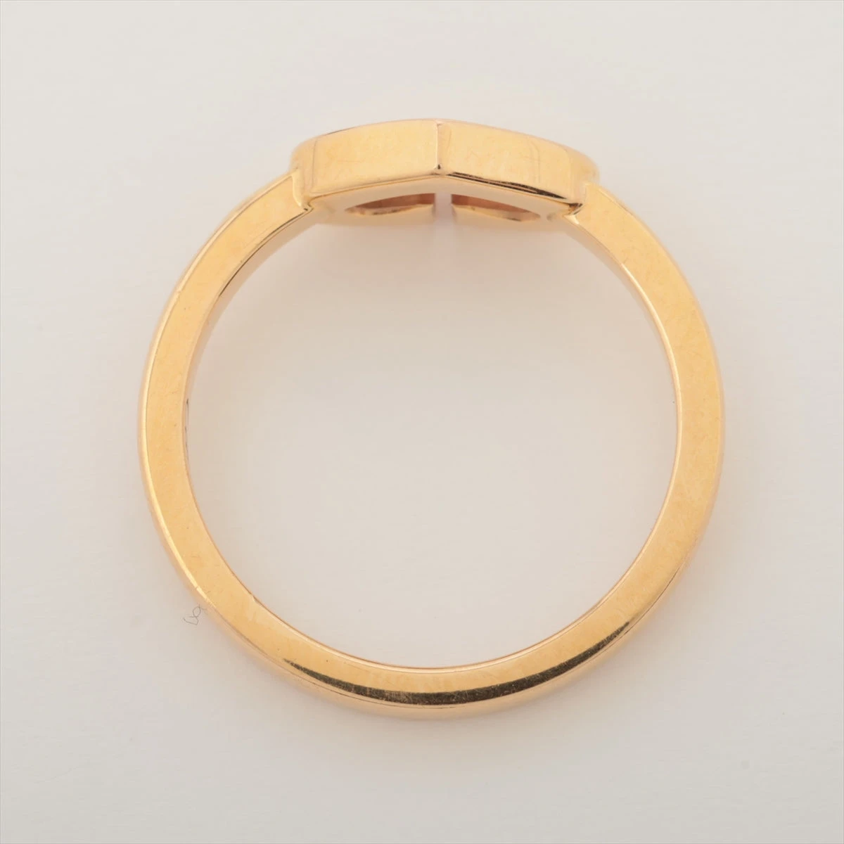 カルティエ Cハート 1P ピンクサファイア リング 750(YG) 3.4g