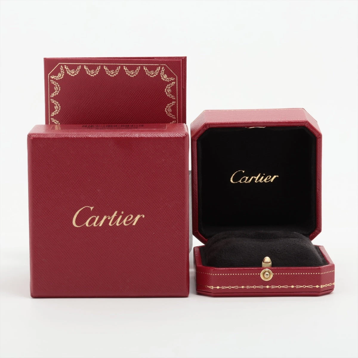 ◆最終SALE◆カルティエハート1P ピンクサファイアリング　k18PG Cartier - Cartier カルティエ ネックレス ピンクサファイア