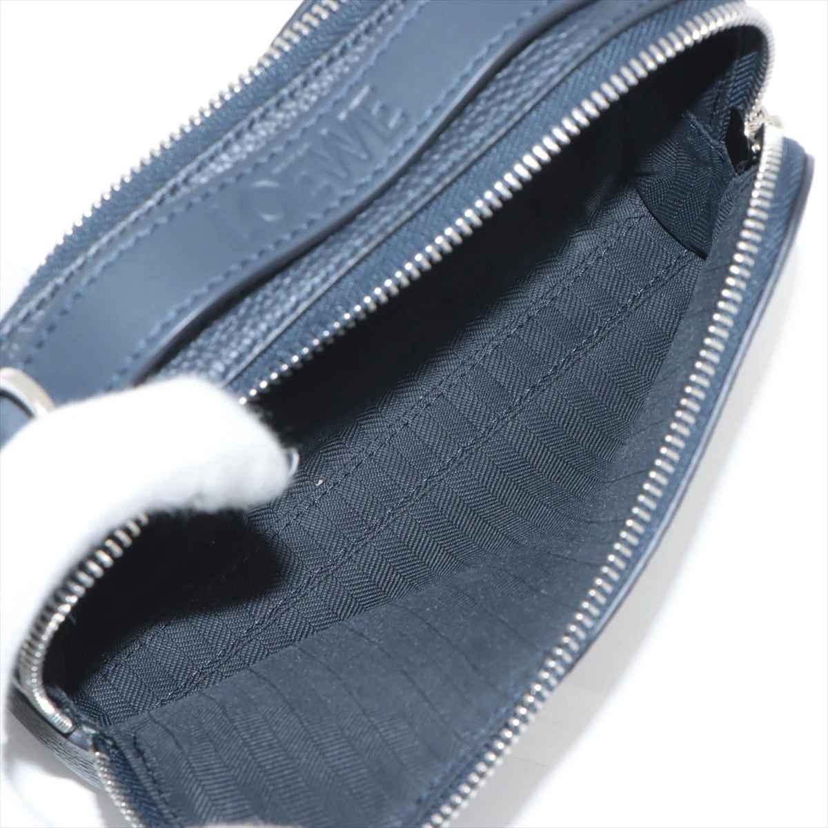 新品未使用　LOEWE ネイビー ショルダーバッグ ロエベ カメラ クロスボディバッグ ミニ レザー ショルダー