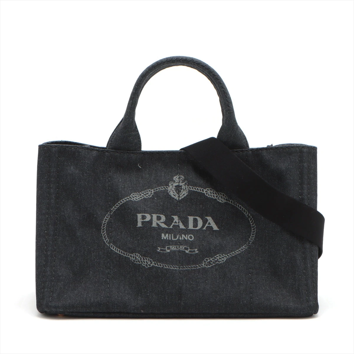 PRADA 黒 　カナパトート　S ギャランティあり PRADA カナパ ブラック トートバッグ ギャランティ付き 本物