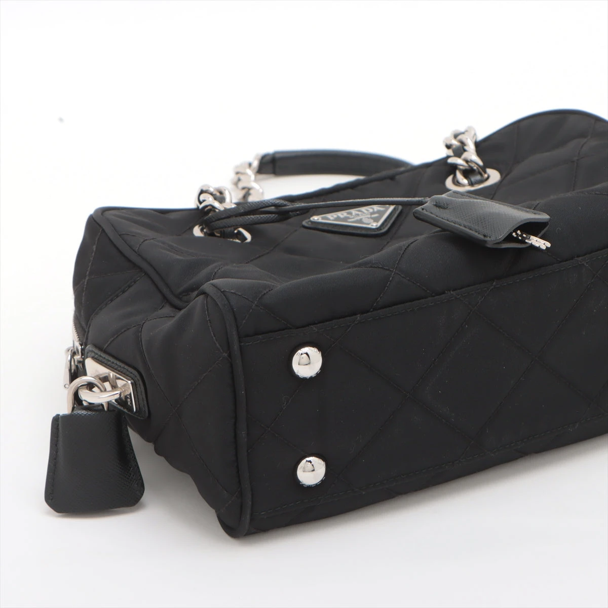 PRADA 【PRADA】チェーン ショルダーバッグ テスートインプントゥ PRADA プラダ テスートインプントゥ キルティング チェーン