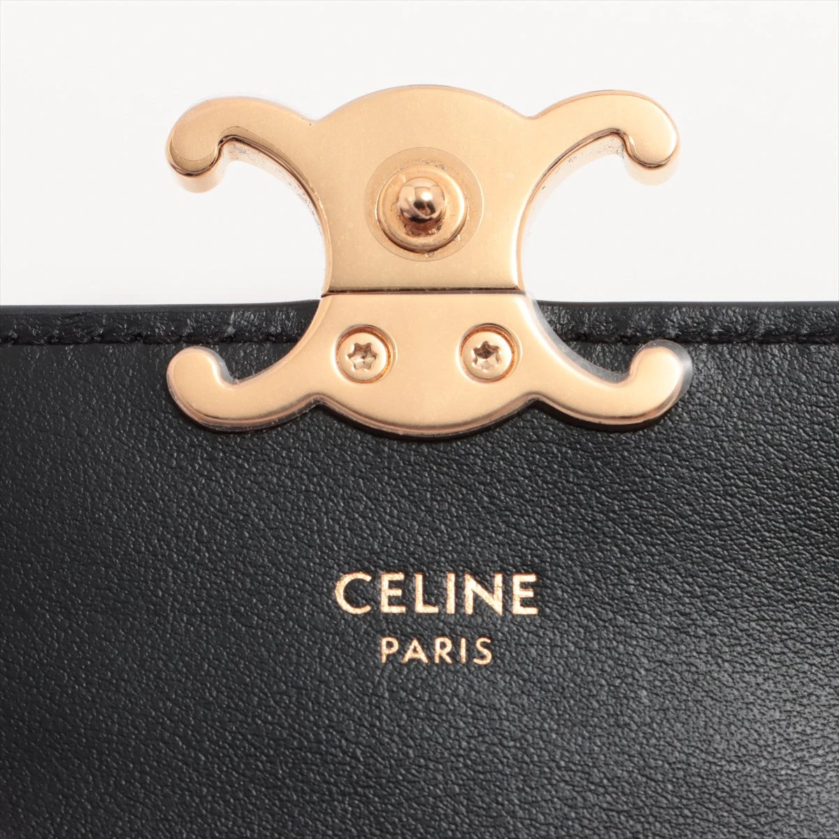 CELINE トリオンフ スモール フラップウォレット トリオンフ / シャイニーカーフ