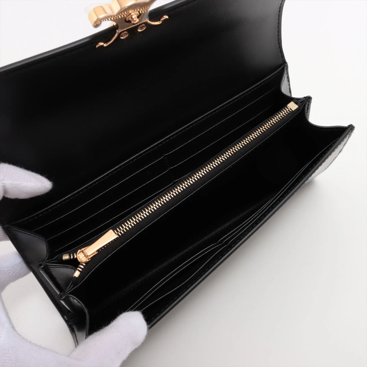【✨美品✨】 セリーヌ トリオンフ 長財布 ブラック ☆Celine☆ラージウォレット トリオンフ 長財布 19 X 10 X 3cm (CELINE