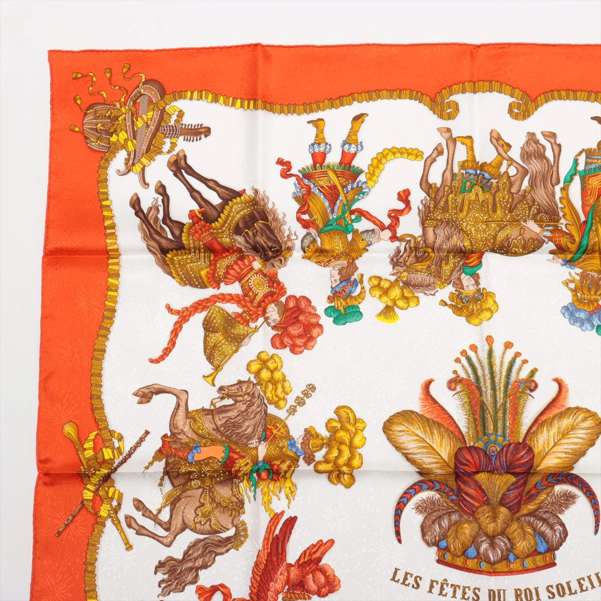 未使用級 エルメス シルクスカーフ カレ90 太陽王の祝典 【公式通販】