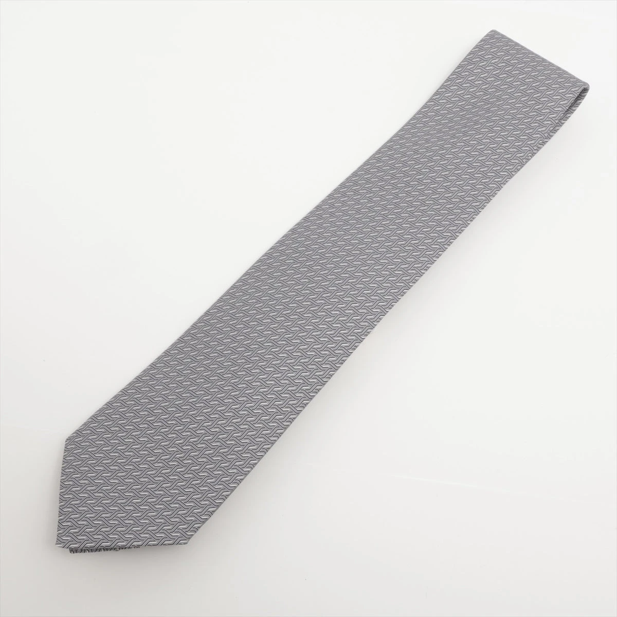 エルメス ネクタイ シルク グレー A3295870｜中古ブランド品・ブランド  