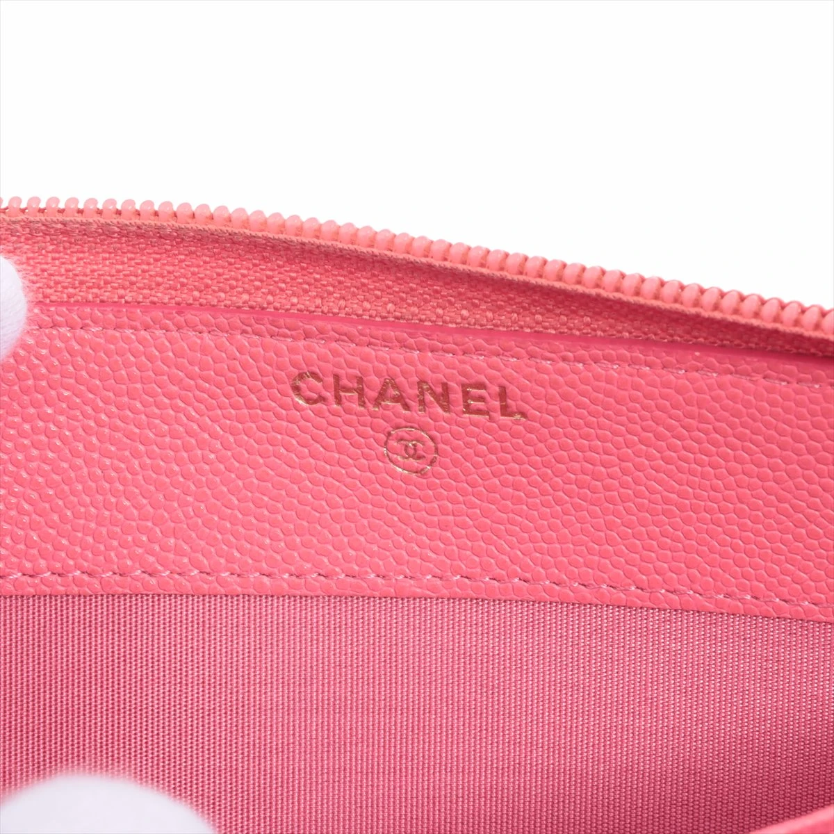・CHANEL シンプリー ジッピーウォレット 鑑定済み ピンク ココマーク CHANEL シンプリー ジッピーウォレット 鑑定済み ピンク ココ