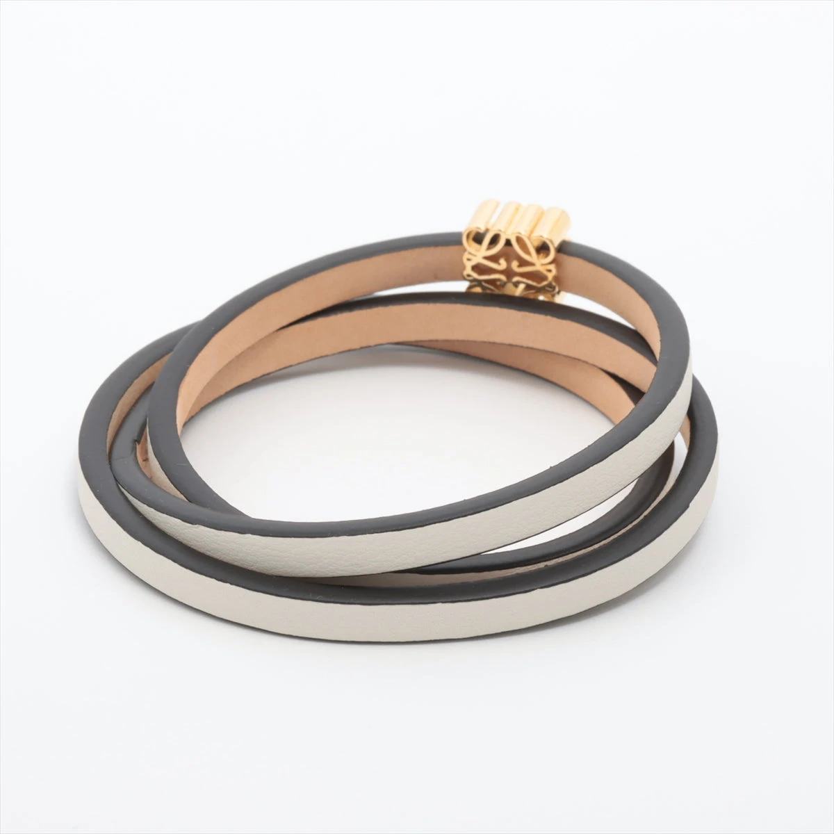 美品☆ロエベ　アナグラム　ロゴ　ブレスレット　バングル 証明書付属 LOEWE ロエベ バングル ANAGRAM CUFF アナグラム カフ