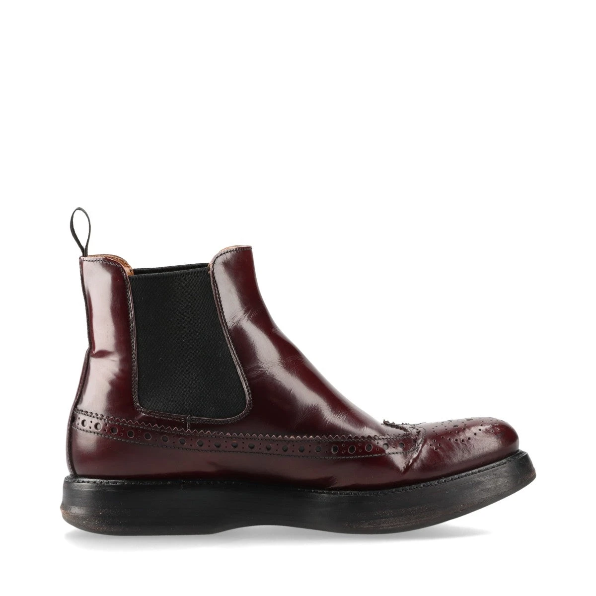 チャーチ レザー サイドゴアブーツ 35 1/2 レディース バーガンディ