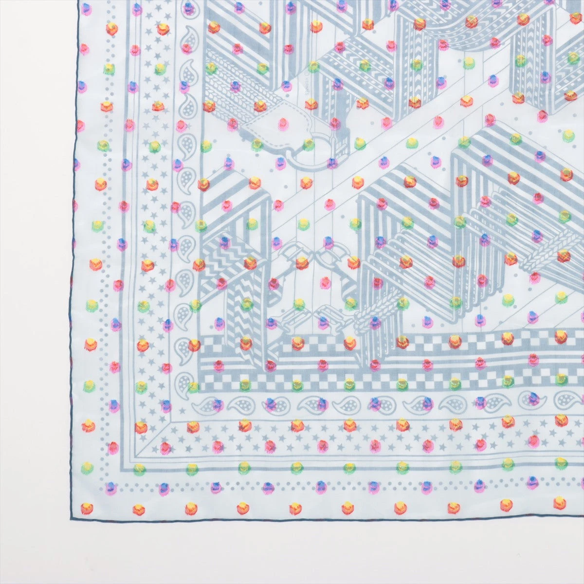 エルメス カレ60 SANGLES EN ZIGZAG BANBANA ジグザグのサングル  