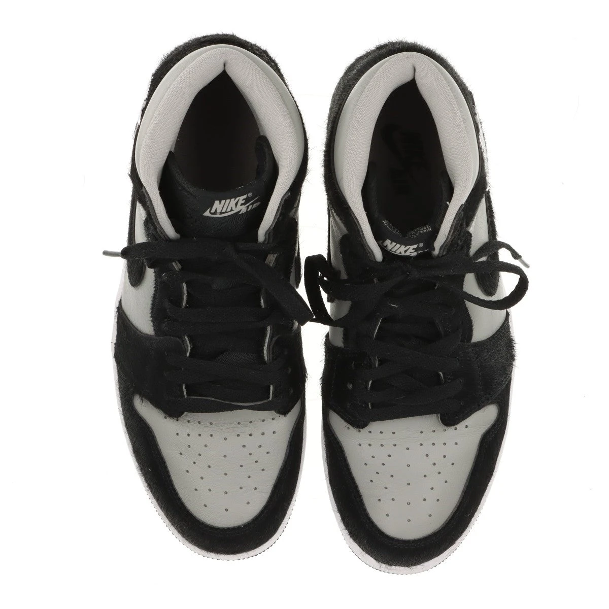 Air Jordan 1 Retro ブラック/グレー ハイカット ナイキ AIR JORDAN 1 レザー ハイカットスニーカー 27cm メンズ