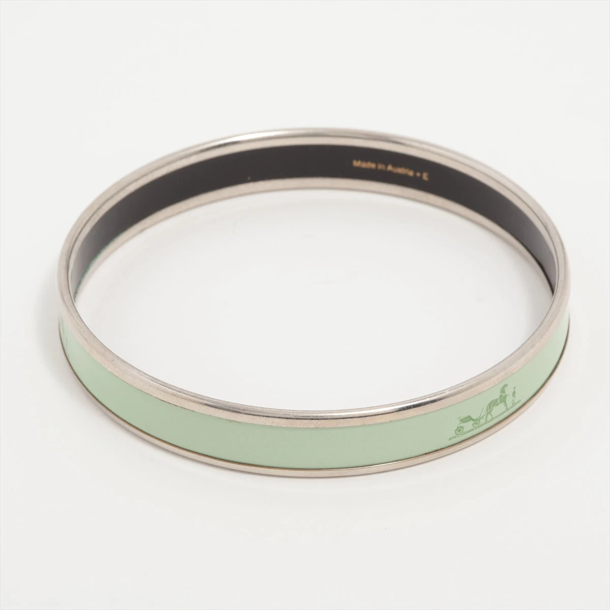 エルメス エマイユPM バングル GP グリーン A3303760｜中古ブランド品