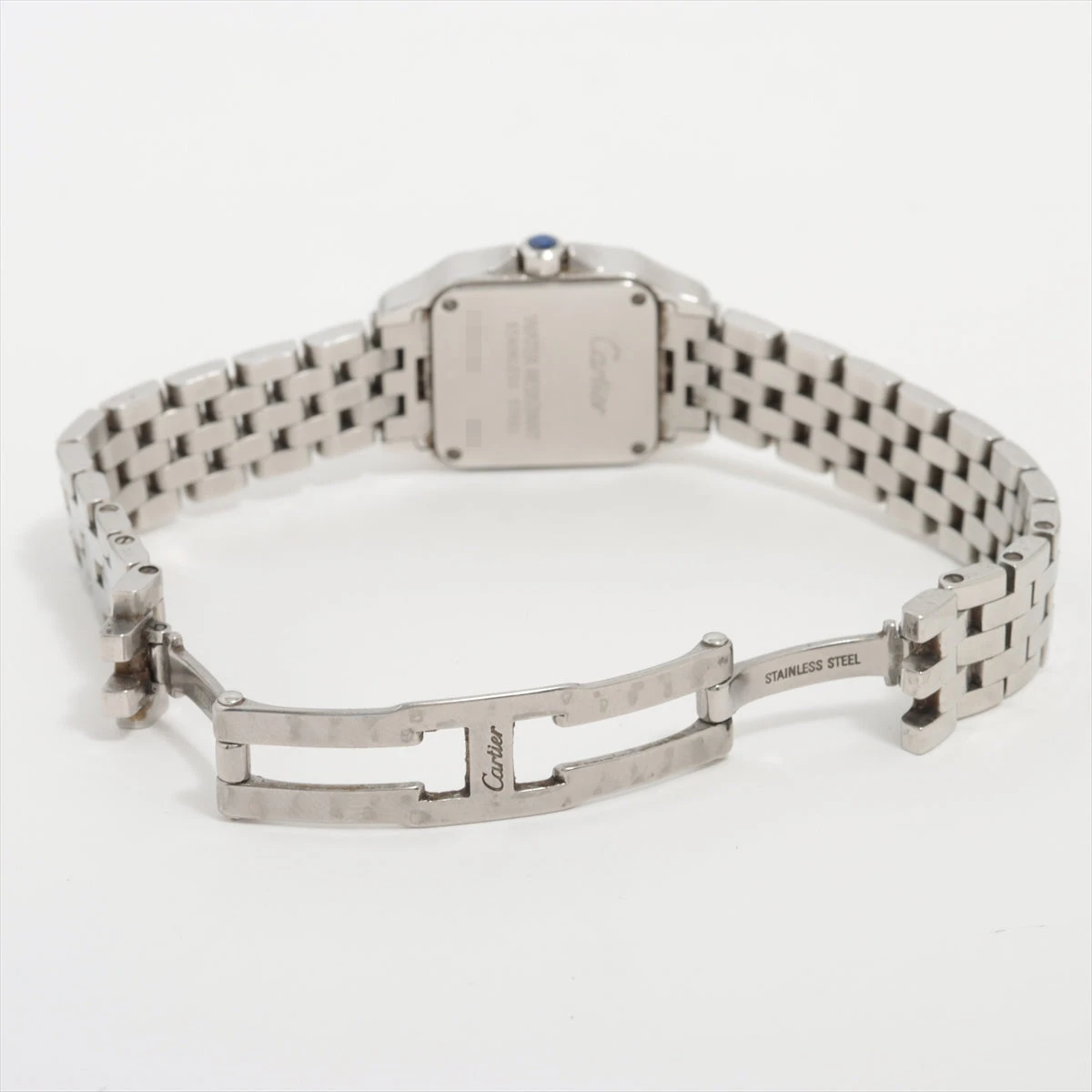 カルティエ サントスドゥモワゼル W25064Z5 SS QZ アイボリー文字盤  