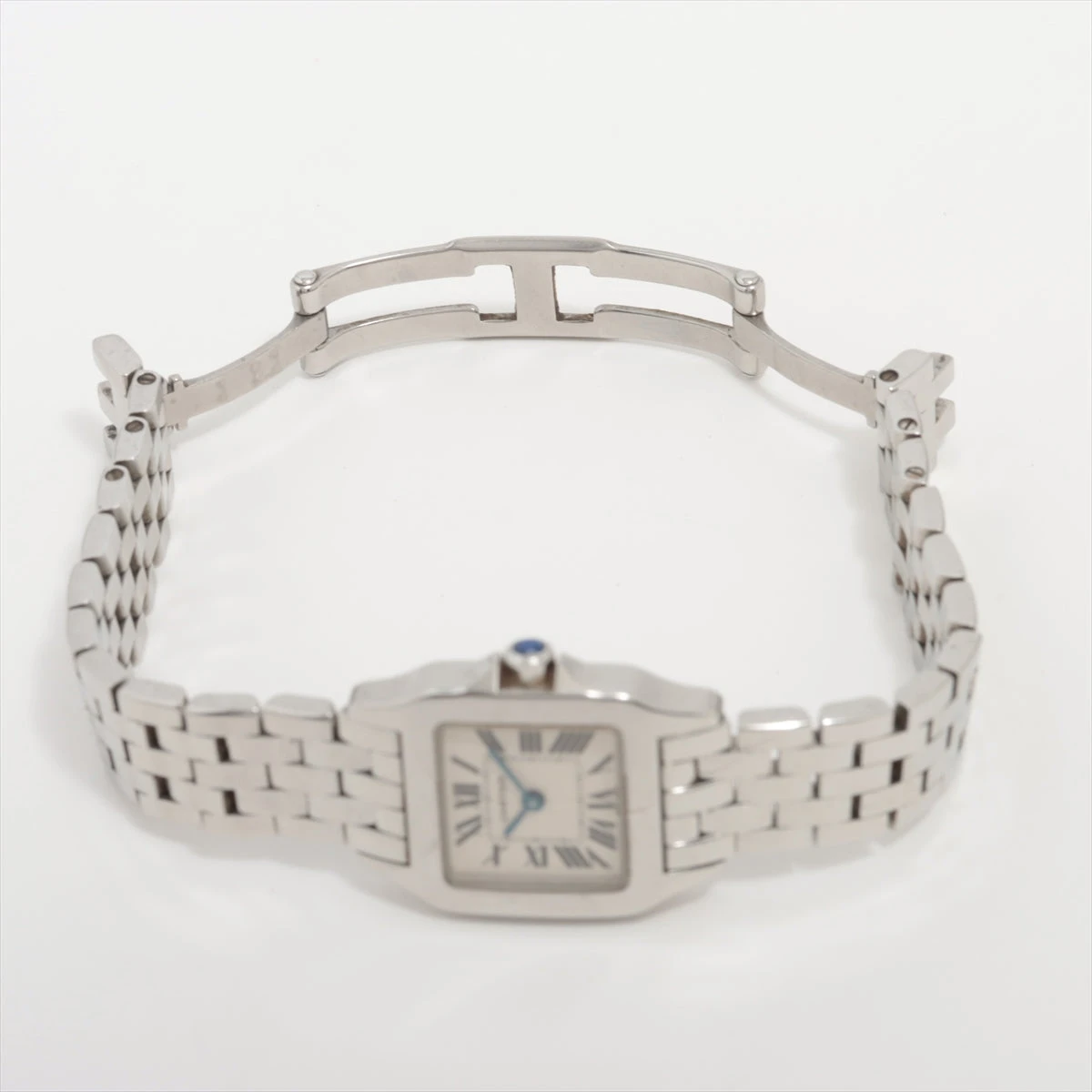 カルティエ サントスドゥモワゼル W25064Z5 SS QZ アイボリー文字盤  