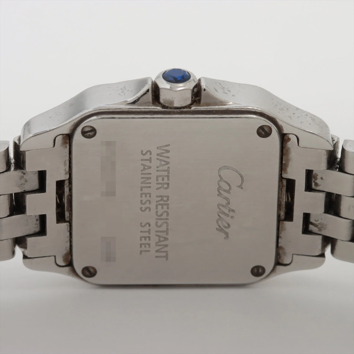 カルティエ サントスドゥモワゼル W25064Z5 SS QZ アイボリー文字盤  