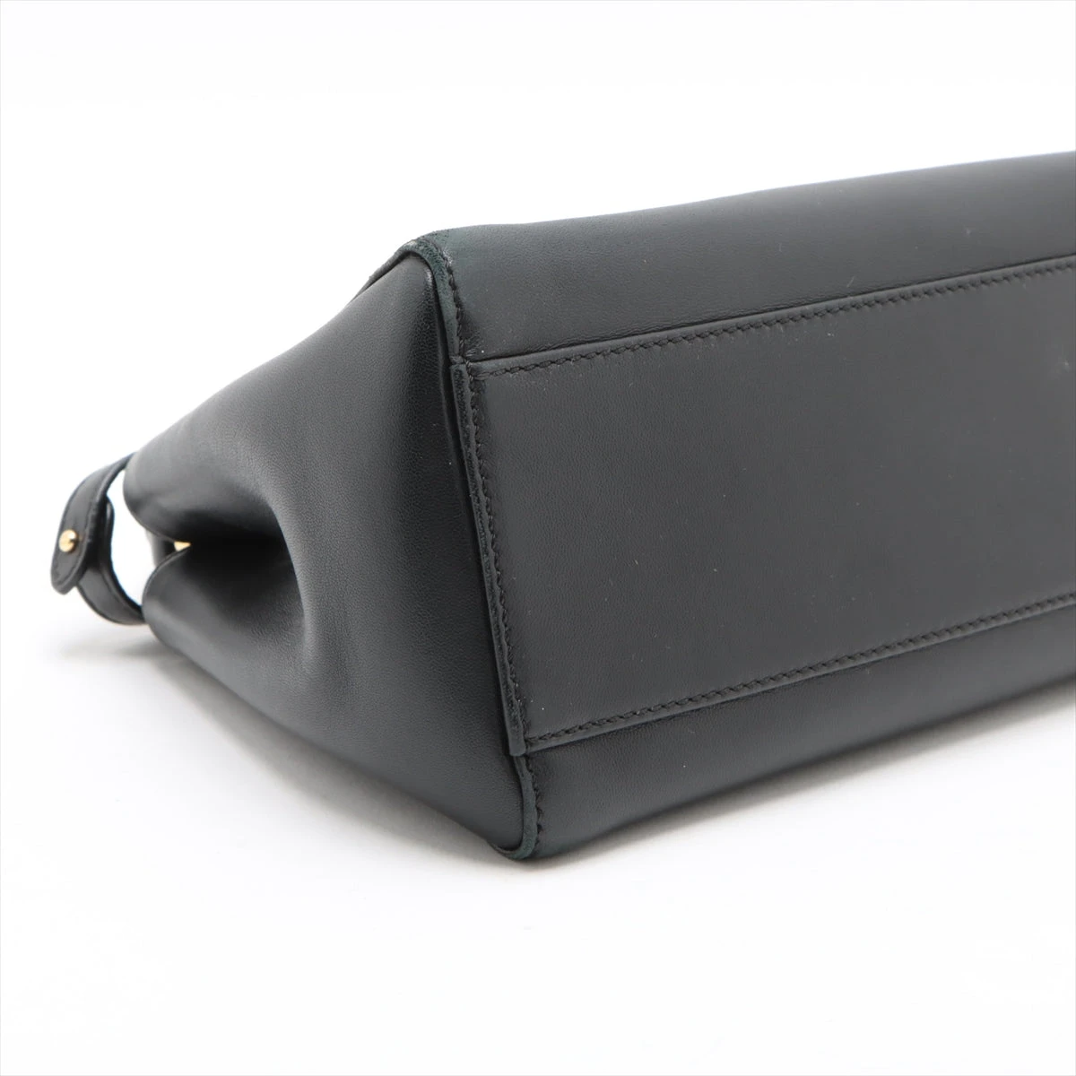 【定価5.6万】FLYNNフリン サークルハンドバッグ　レザー◆ブラック◆ 定価5.6万】FLYNNフリン サークルハンドバッグレザー◇ブラック◇